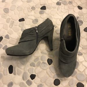 Me Too Suede Bootie Heels